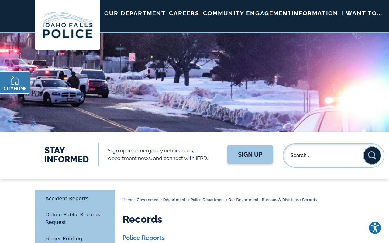 Idaho Falls Police Records channel for Bonneville County arrest reports